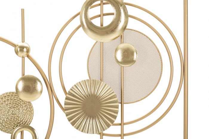 Decorațiune perete geometrică cu cercuri aurii - CreativDeco [3]