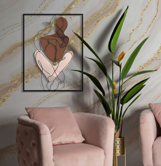 Decoratiune Metalica Cuplu Imbratisat - Elegant si Emotional CreativDeco [5]