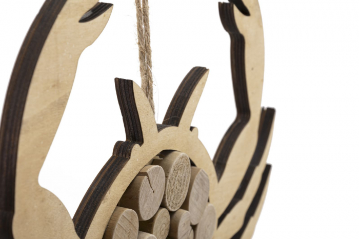 Crab Stilizat Decorativ CreativDeco - Farmec Rustic pentru Perete [4]