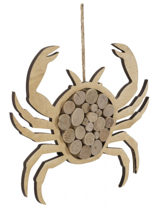 Crab Stilizat Decorativ CreativDeco - Farmec Rustic pentru Perete [2]