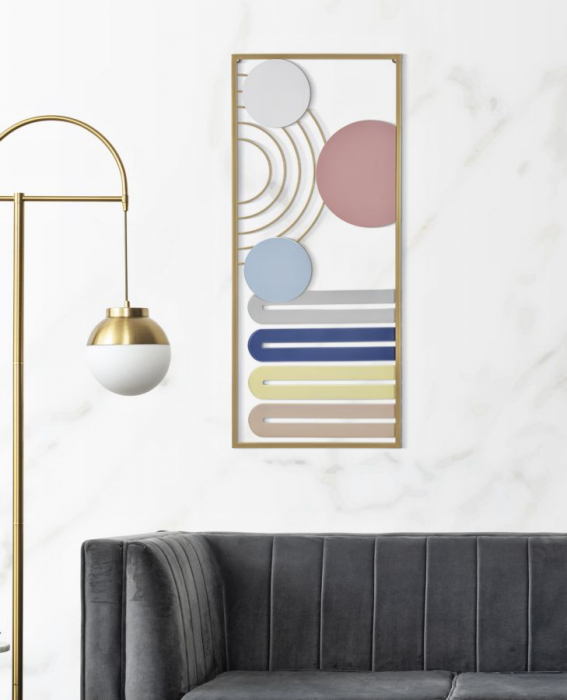 Decoratiune Geometrica Metal - Stil Modern CreativDeco [5]