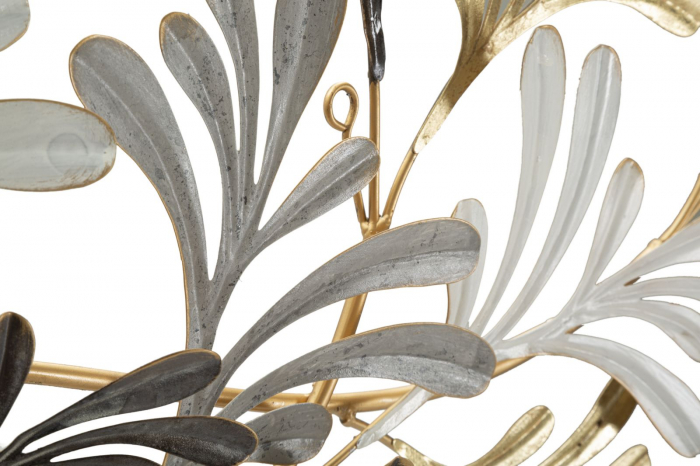 Decorațiune metalică Glam CreativDeco - Design Complex de Frunze pentru Decor Modern [3]