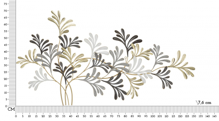 Decorațiune metalică Glam CreativDeco - Design Complex de Frunze pentru Decor Modern [6]