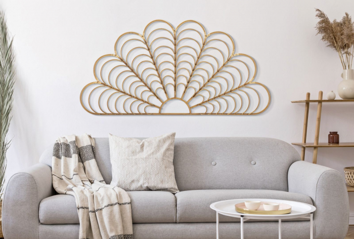 Decoratiune de Perete din Ratan cu Stil Boho Chic - CreativDeco [5]