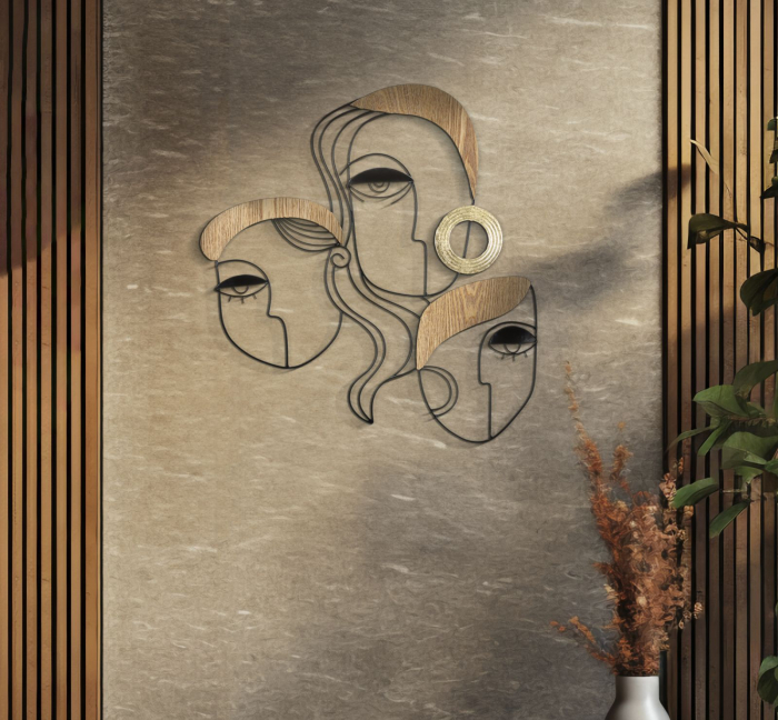 Decoratiune Artistica Moderna CreativDeco - Accent Unic pentru Perete [5]