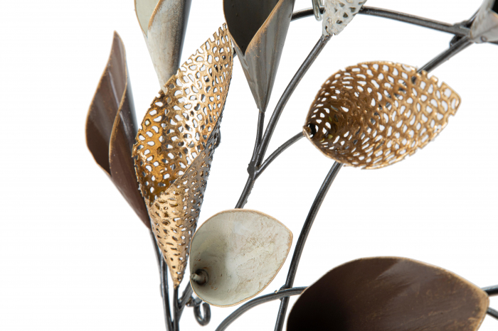Decoratiune metalica perete Ramura, fier/multicolor [5]