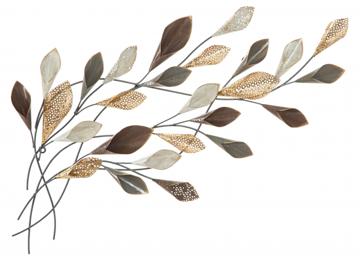 Decoratiune metalica perete Ramura, fier/multicolor [1]