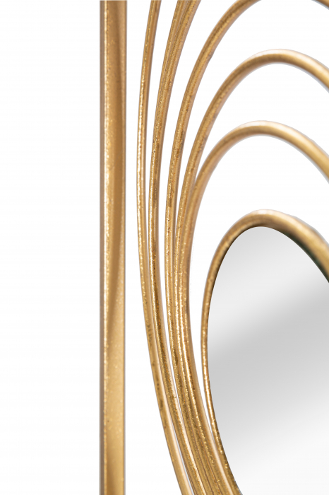 Decoratiune metalica perete Rays, fier/auriu [5]