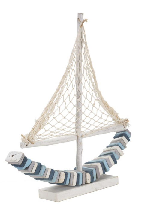 Decoratiune lemn Barca marina | Arta nautica decor | CreativDeco.ro [2]