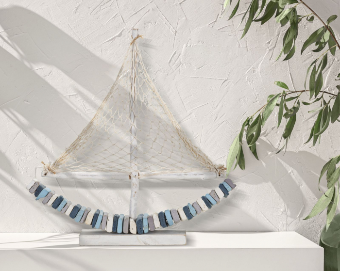 Decoratiune lemn Barca marina | Arta nautica decor | CreativDeco.ro [5]