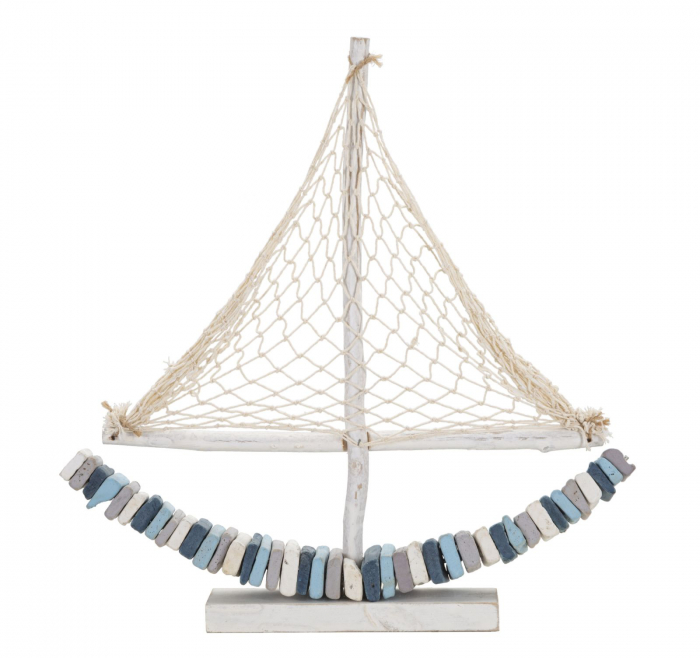 Decoratiune lemn Barca marina | Arta nautica decor | CreativDeco.ro [1]