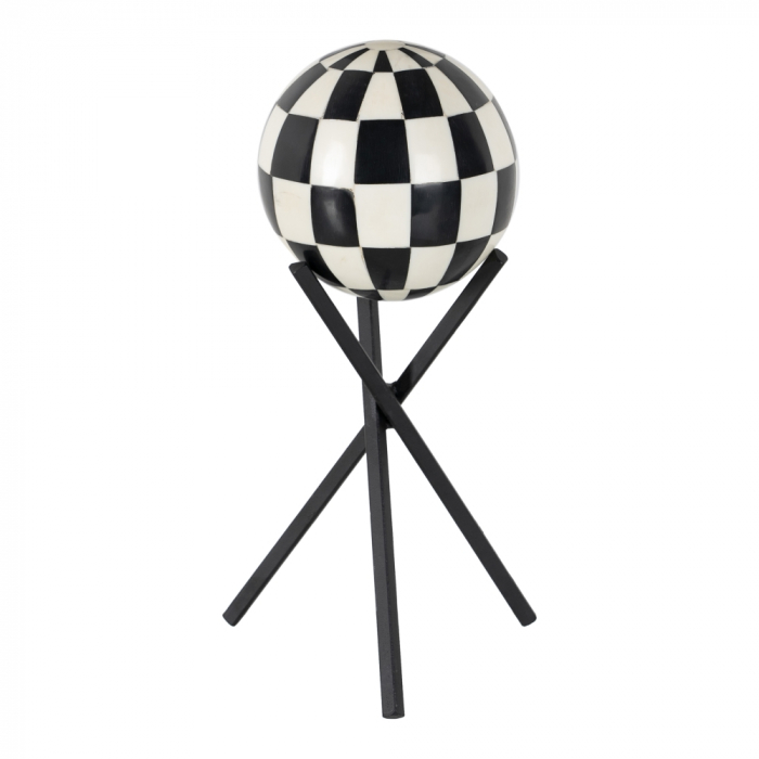 Figurina Decorativa CreativDeco - Accent Modern Alb-Negru pentru Decor [1]