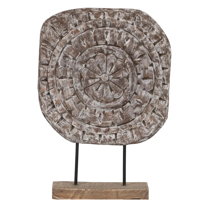 Decoratiune Round Lemn Mango, Natural Negru - creativdeco.ro [6]