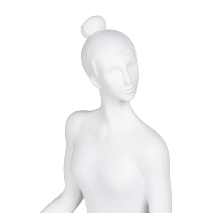 Figură decorativă polirășină albă minimalistă|Decoruri moderne elegante [5]