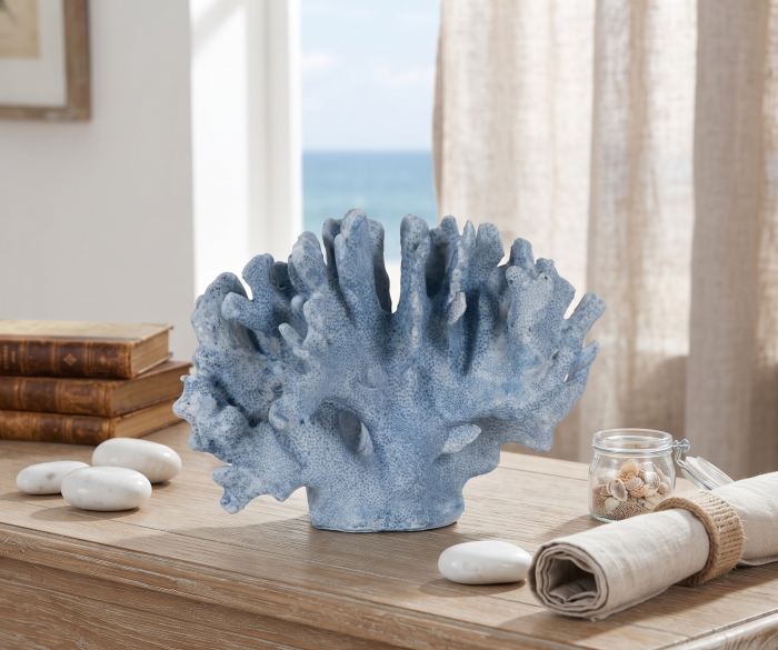 Figurina coral rasina albastra eleganta|Decoratiuni marine stilate [2]