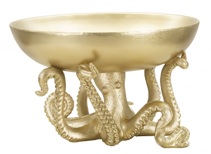 Octopus auriu functional ornamental - CreativDeco.ro [1]