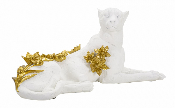 Leopard alb-auriu ornamental - CreativDeco.ro [1]