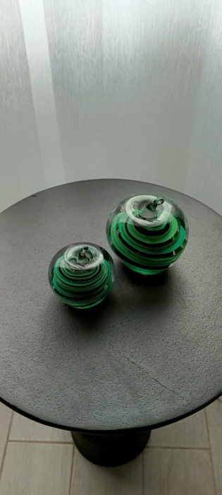 Decoratiune mar verde, sticla - creativdeco.ro [3]