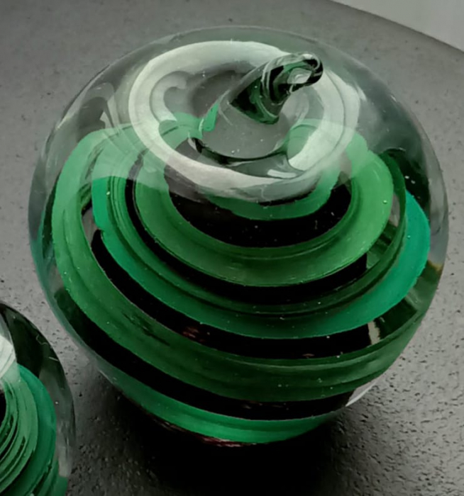 Decoratiune mar verde, sticla - creativdeco.ro [2]