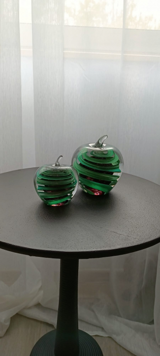 Decoratiune mar verde, sticla - creativdeco.ro [5]