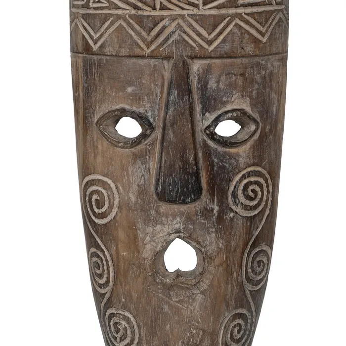 Masca lemn albasia tribala|Decoratiuni artistice autentice [4]