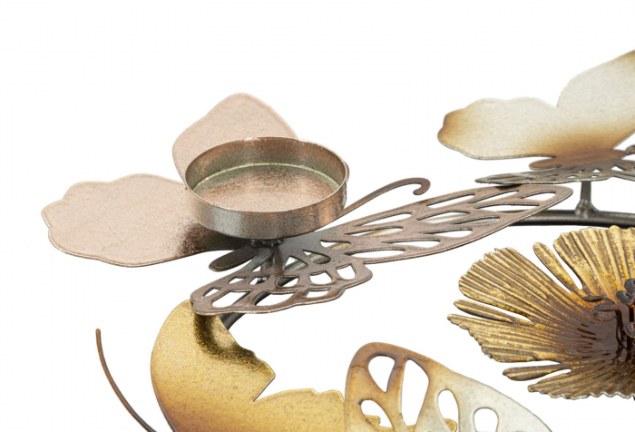 Decoratiune metalica 3D suport lumanari CreativDeco [3]