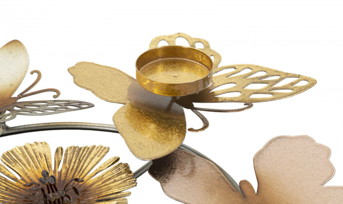 Decoratiune metalica 3D suport lumanari CreativDeco [2]