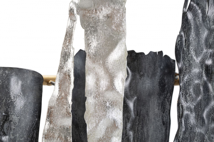 Decorațiune perete abstracta metalica CreativDeco - Design Artistic cu Texturi Variate pentru Decor Contemporan [5]