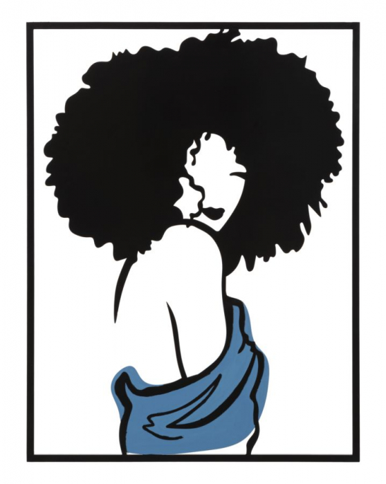 Decoratiune Metalica Silueta Afro - Contrastant si Puternic CreativDeco [1]
