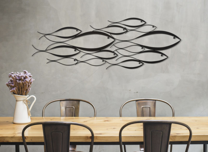 Decoratiune Metalica Pesti Stilizati - Elegant si Modern CreativDeco [5]