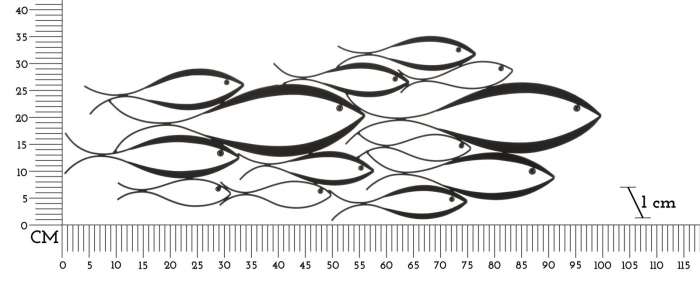 Decoratiune Metalica Pesti Stilizati - Elegant si Modern CreativDeco [6]