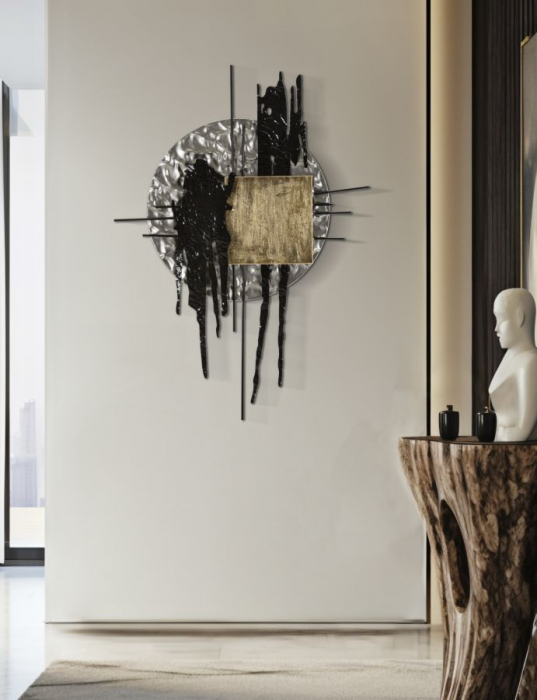 Decorațiune metalică de perete abstractă Cripton A [5]