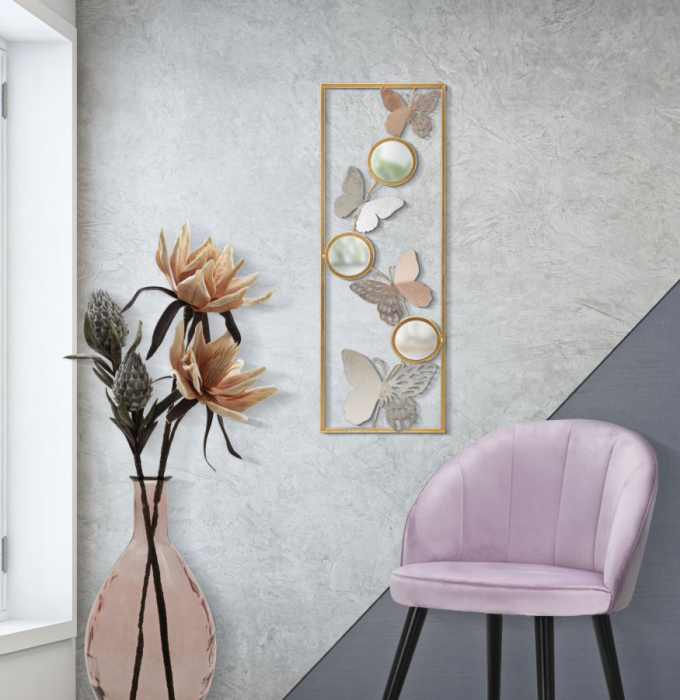 Decorațiune Metalica Arbore Elegant Auriu CreativDeco [5]