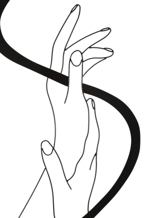 Decoratiune Metalica cu Maini Stilizate - CreativDeco [2]