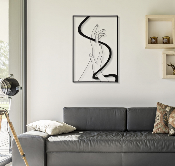 Decoratiune Metalica cu Maini Stilizate - CreativDeco [5]