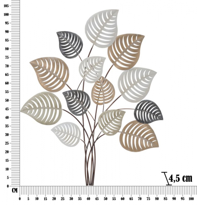 Decoratiune Frunze Stilizate - CreativDeco Aspect Natural si Glam [6]