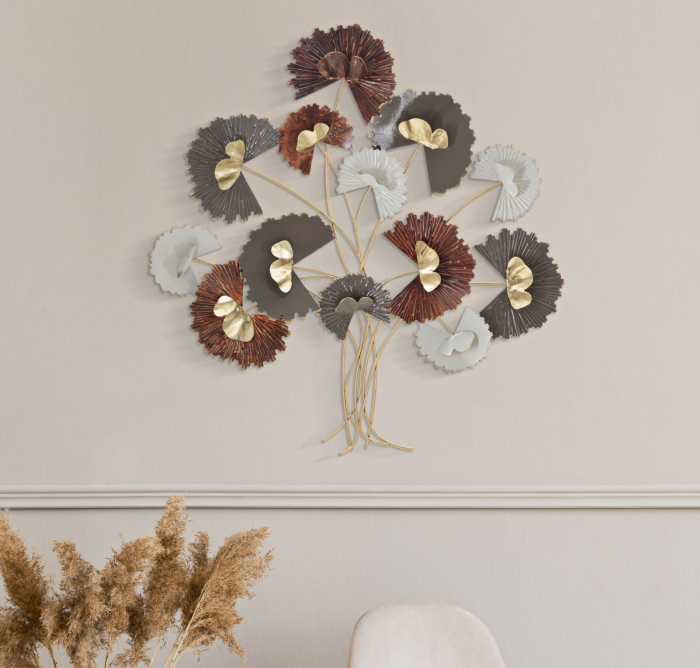 Decoratiune Perete Glam Maro Gri Auriu CreativDeco - Eleganta pentru Living si Birou [5]