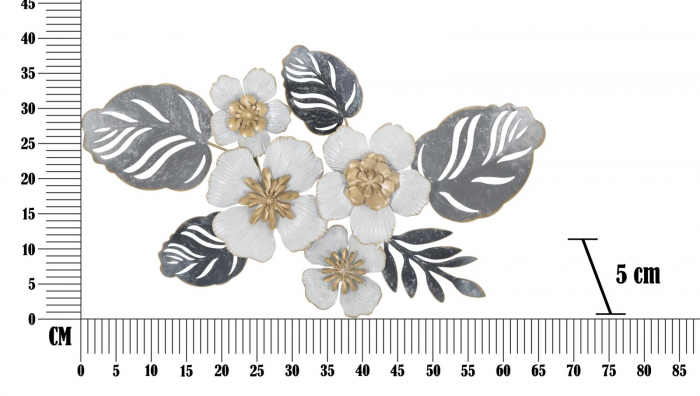Decoratiune metalica Flot B, fier, multicolor [6]