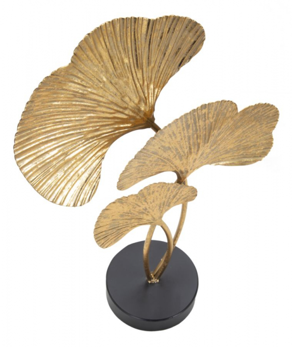 Ornament XL Frunze Ginkgo din metal - CreativDeco.ro [3]