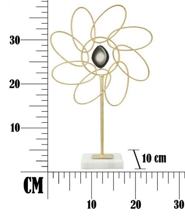 Ornament floral Glam Daisy metalic - CreativDeco.ro   [7]
