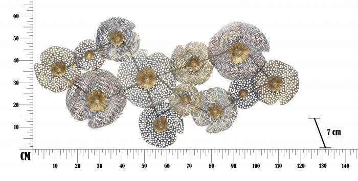 Decoratiune metalica perete Holes, multicolor [7]