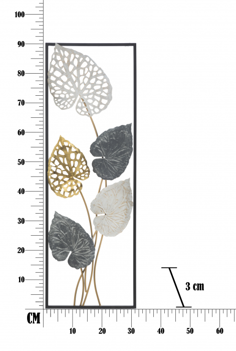 Decoratiune metalica perete Oty A, multicolor [7]