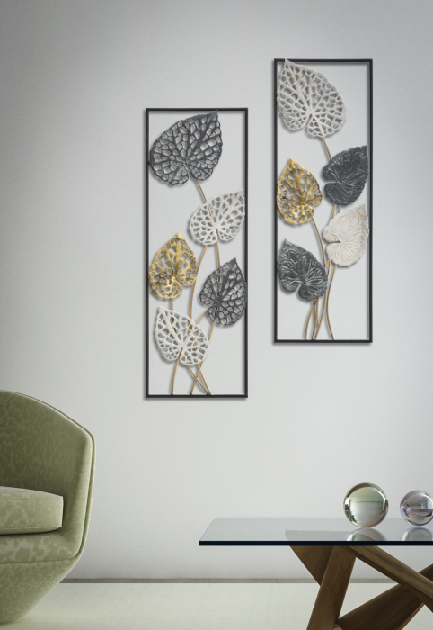 Decoratiune metalica perete Oty A, multicolor [2]