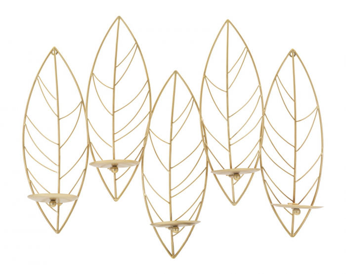 Aplica perete Leaf 5 lumanari decor natural CreativDeco [6]