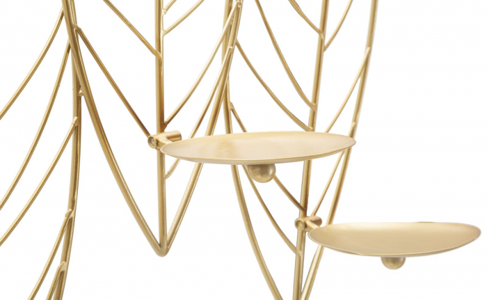 Aplica perete Leaf 5 lumanari decor natural CreativDeco [8]