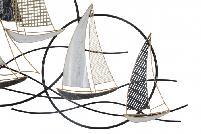 Decoratiune  metalica perete Vela,fier/multicolor [3]