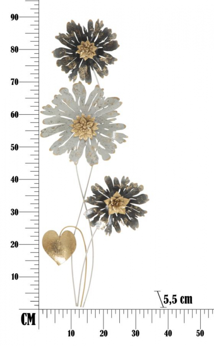 Decoratiune Perete Flori Stilizate - Eleganta CreativDeco [6]