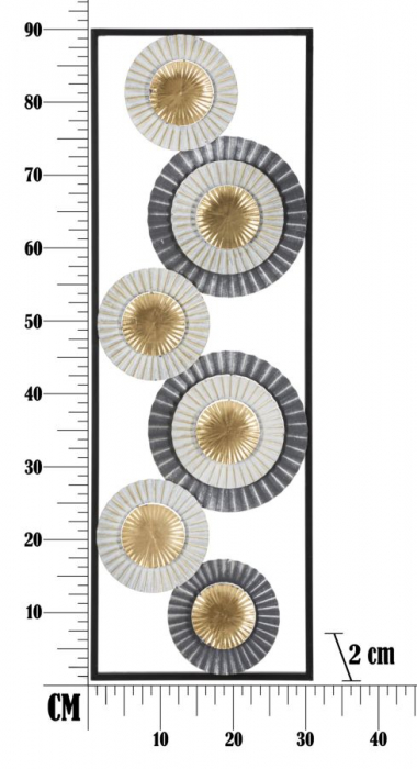 Decoratiune perete Art, fier, multicolor [6]