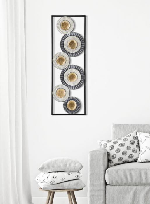 Decoratiune perete Art, fier, multicolor [2]