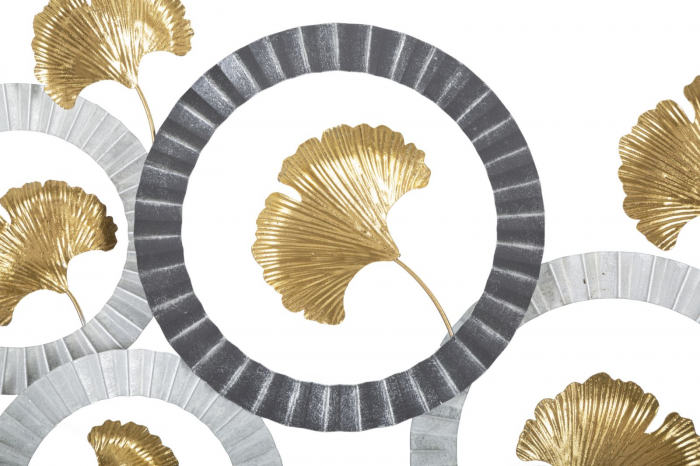 Decoratiune perete  Arty A, fier, gri/auriu [5]